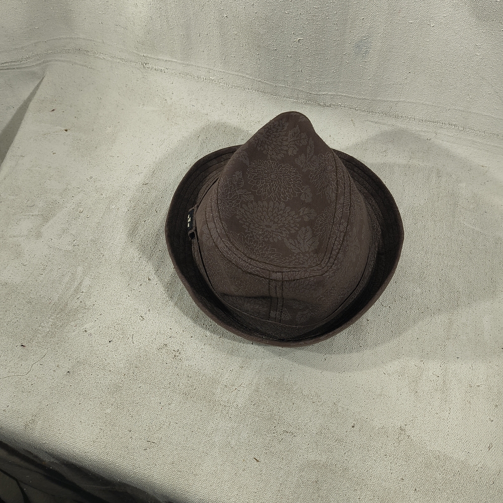 Groovin Men's Brown Graphic Design Fedora Hat Size Medium - Picture 4 of 6